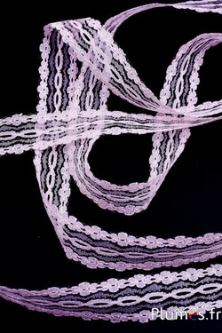 Spitzenband - 100 x 2 cm - zartrosa